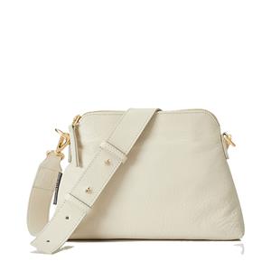 Fred de la Bretonière Fred de La Bretoniere Crossbody Grain Leather Beige