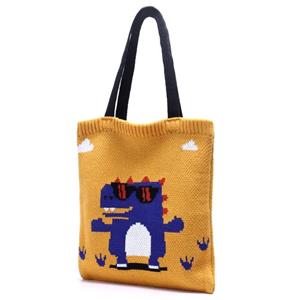 Sports Trend Bag Meisjes Mode Dames Tas Cartoon Leuke Geweven Tas Herfst en Winter Handtas Persoonlijkheid Enkele Schouder Breitas One Size