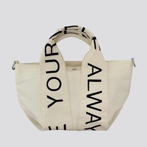 Sports Trend Bag Klein alfabetontwerp Sense draagbare schoudertas Student schoudertas Veelzijdige canvas tas uit de Sen-serie one size wit