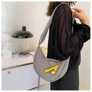 Sports Trend Bag Eenvoudige en modieuze knoedeltas Crossbodytas voor dames Katoenen kleine stoffen tas Schoudertas Draagtas one size rood