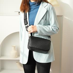 Sports Trend Bag Geweven damestas Brede schouderriem met grote capaciteit Enkele schoudertas Crossbodytas voor dames one size roze
