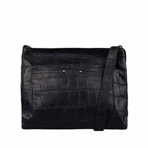 Cowboysbag  Big Croco Crossbody Homedale Black
