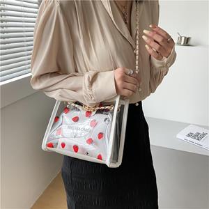 Sports Trend Bag Kleine tassen dames nieuwe tij modeketen crossbody tas eenvoudig mat transparant pakket 4