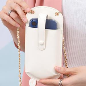 Sports Trend Bag Draagbare mobiele telefoon kleine tas Leuke mini-meisjesschoudertas Nieuwe zoete schoonheid Crossbody tas M wit