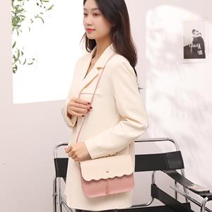 Damesmode Kanten Contrast Handtas Klein Hert Eén Schouder Diagonaal Cross Telefoontasje one size roze