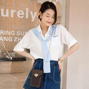 Sports Trend Bag Dames bedrukte geruite mobiele telefoon tas Trend Niche Mini Zero portemonnee rugzak crossbody tas one size geel