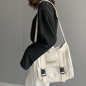 Sports Trend Bag Damestas Antiek gevoel eenvoudige crossbody tas Korea CHIC messenger bag studenten nylon canvas tas