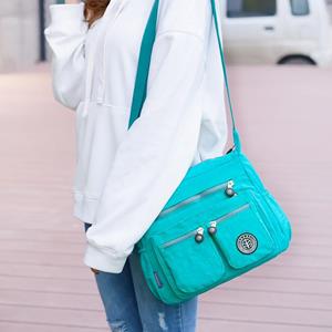 Sports Trend Bag Multi-pocket damestas Nylon tas Grote capaciteit dames schoudertas Crossbody tas Waterdichte nylon tas One Size