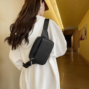 Sports Trend Bag Tas met grote capaciteit Damestas Casual schoudertas Kleine vierkante tas Fanny Bag Borsttas One Size zwart