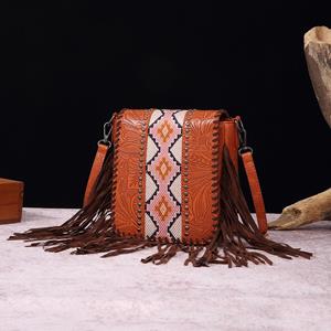 Sports Trend Bag Vintage Print Boho Stijl Carving Enkele Schouder Crossbody Tas voor Vrouwen One Size