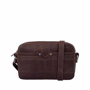 Cowboysbag  Big Croco Crossbody Timber Hickory