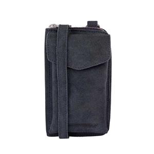 Cowboysbag  Suede Phone Purse Richfield Gargoyle Grey