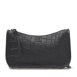 DR Amsterdam Laurel Croco Shoulderbag Black