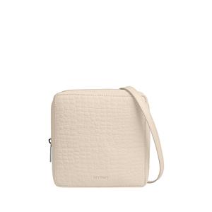 MYOMY  My City Bag Square Midi Croco Off White
