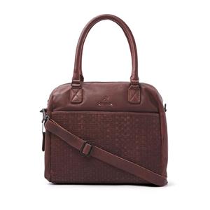 DR Amsterdam Tampa Braided Hand / Shoulderbag Brown