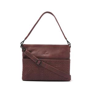 DR Amsterdam Tampa Braided Hand / Shoulderbag Brown