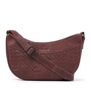 DR Amsterdam Tampa Braided Shoulderbag Brown
