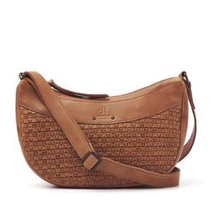 DR Amsterdam Tampa Braided Shoulderbag Camel