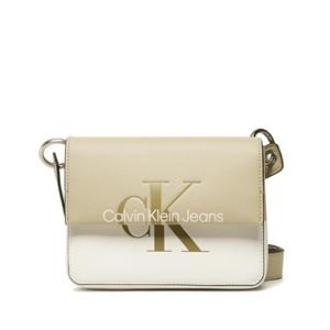 Calvin Klein Sculpted Boxy Crossbody Wheat Fields / White