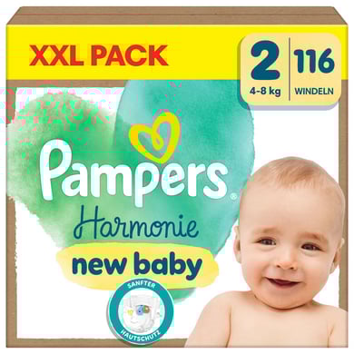Pampers Harmonie luiers maat 2 mini, 4kg - 8kg, XXL pak (1x116 luiers)