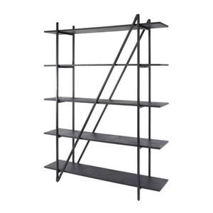 Giga Meubel  Wandrek - Metaal - 140x180cm - Zwart - Piega
