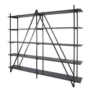 Giga Meubel  Wandrek - Metaal - 220x180cm - Zwart - Piega