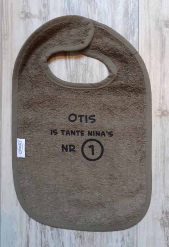 Geboortexpress.nl Slab ''is tante's nr. 1'' (met naam) - Diverse kleuren