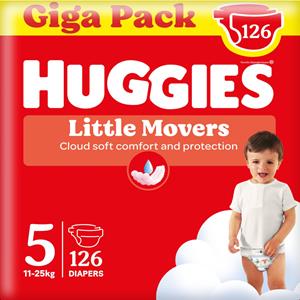 Huggies 3x  Little Movers Luiers Maat 5 (11 - 25 kg) 42 stuks