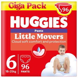 Huggies Little Movers Luierbroekjes Maat 6 (15 - 25 kg) 96 stuks