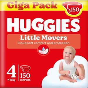 Huggies 3x  Little Movers Luiers Maat 4 (7 - 18 kg) 50 stuks