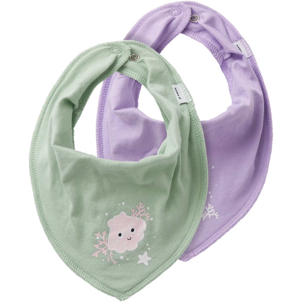 Name It-collectie Twee slabbetjes Jussa (purple rose)