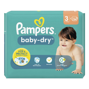 Pampers Baby Dry Luiers Str. 3 Midi 34 STUKS (6-10kg)