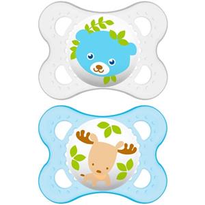 MAM Nature 0+ Mnds Sut Blauw - 2 STUKS