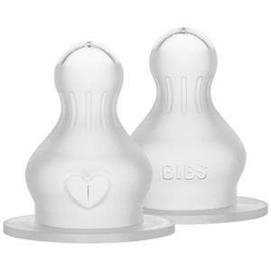 Bibs flesspeen - siliconen - slow flow 2 stuks