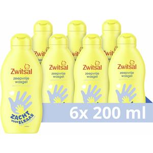 Zwitsal 6x  Zeepvrije Wasgel 200 ml