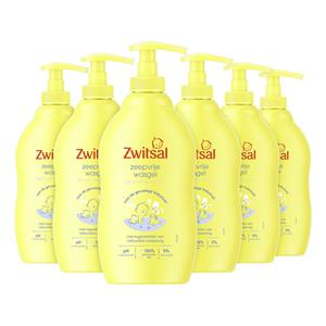 Zwitsal 6x  Zeepvrije Wasgel 400 ml