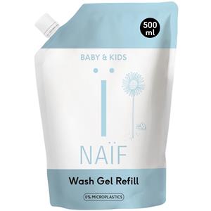 Naif 6x  Reinigende Wasgel voor Baby&Kids Navulverpakking 500 ml
