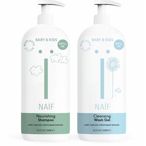 Naif Shampoo&Wasgel - 2x 500 ml - Pakket