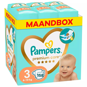Pampers  Premium Protection - Maat 3 - Maandbox - 156 luiers - 6/10KG