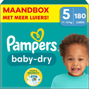 Pampers  Baby Dry - Maat 5 - Maandbox - 180 stuks - 11/16 KG
