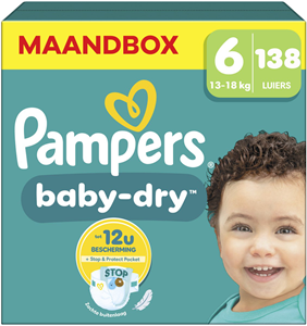 Pampers  Baby Dry - Maat 6 - Maandbox - 138 Stuks - 13-18 KG