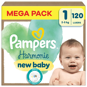 Pampers  Harmonie - Maat 1 - Mega Pack - 120 stuks - 2/5 KG