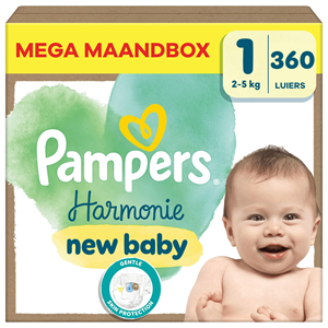 Pampers  Harmonie - Maat 1 - Mega Maandbox - 360 stuks - 2/5 KG