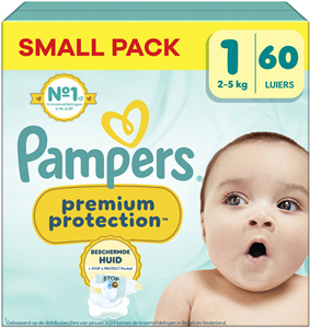 Pampers  Premium Protection - Maat 1 - Small Pack - 60 stuks - 2/5 KG