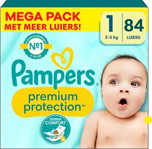 Pampers  Premium Protection - Maat 1 - Megapack - 84 stuks - 2/5KG