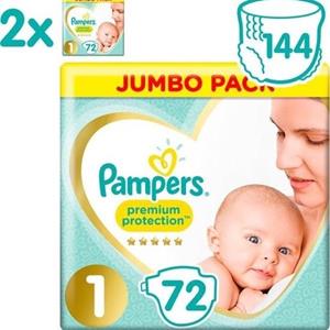 Pampers  Premium Protection - Maat 1 - Mega Pack - 144 luiers
