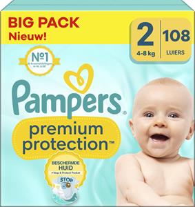 Pampers  Premium Protection - Maat 2 - Big Pack - 108 luiers - 4/8 KG