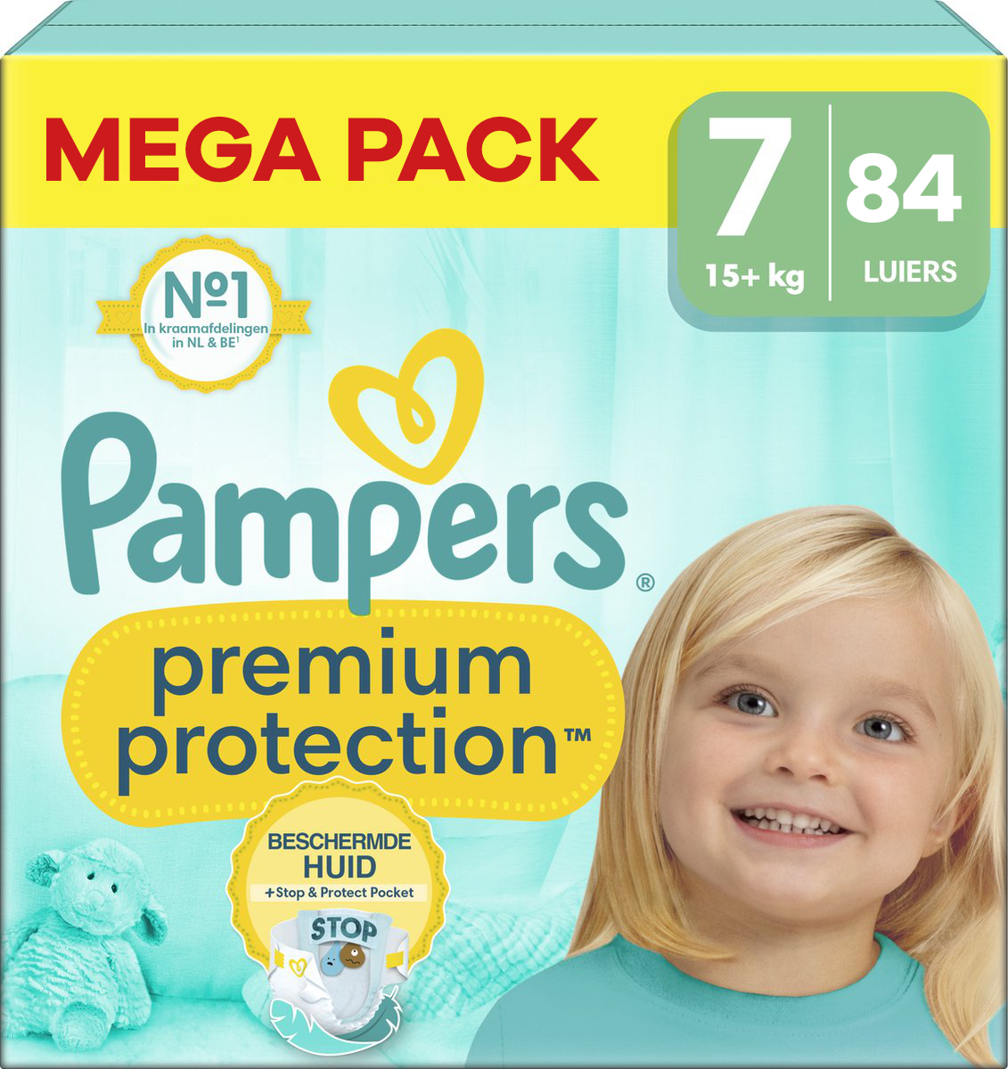  Premium Protection - Maat 7 - Mega Pack - 84 luiers - 15+ KG