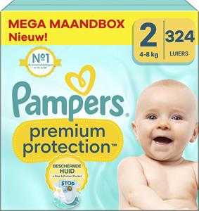 Pampers  Premium Protection - Maat 2 - Mega Maandbox - 324 luiers - 4/8 KG