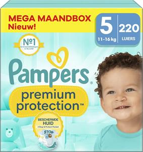 Pampers  Premium Protection - Maat 5 - Mega Maandbox - 220 luiers - 11/16 KG